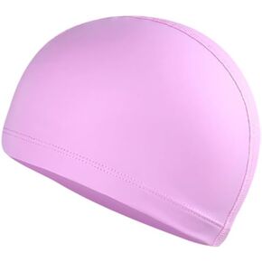 Unisex Swim Cap PU Swimming Hat Comfortable Swim Hat Solid Color Swimming Cap High Elastic Swim Cap for Adult