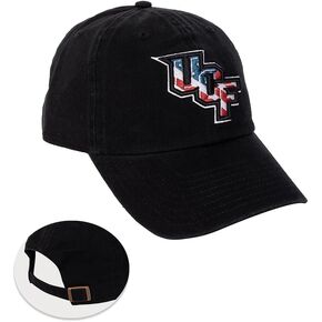 Desert Cactus University of Central Florida Baseball Hat Knights UCF Brimmed Embroirderd Hats Cap Adjustable Cloth Strap Adult (Style 2) Black