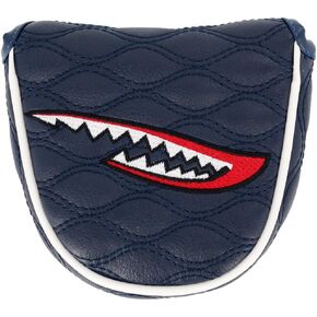Putter Cover Mallet Putter Head Cover Shark Synthetic Leather Magnetic Closure for Scotty Cameron Taylormade Odyssey Titleist Ping Callaway Fits Men Women Golfer