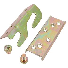 uxcell 3.5-inch Length Bed Rail Bracket Hinge Fitting Connector Bronze Tone