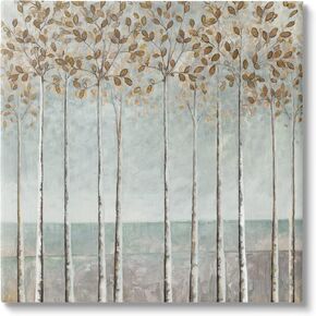 Stupell Industries Tall Birch Tree Trunks Blossoming Fall Leaves Canvas Wall Art, Design By Cloverfield & Co.
