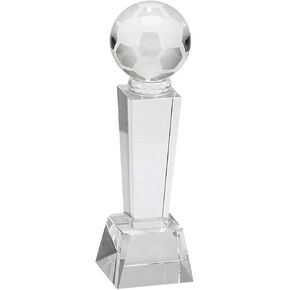 Optic Obelisk Soccer Trophy in Clear Color