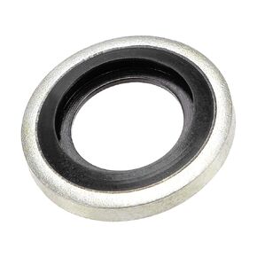 MECCANIXITY Bonded Sealing Washers G1/8 15.9x8.5x2.9mm Carbon Steel Nitrile Rubber Gasket, Pack of 50