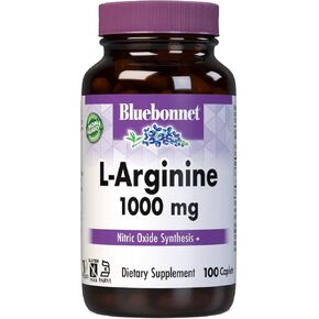 Bluebonnet LArginine 1000 Mg Vitamin Capsules, 100 Count