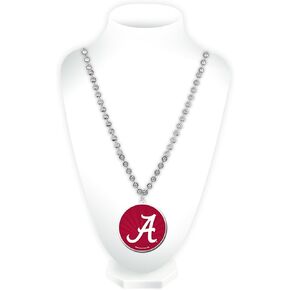 Rico Industries NCAA Alabama Crimson Tide Team Logo Mardi Gras Style Beads