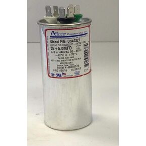 AMRAD USA Amrad Run Capacitor 35 + 5 uf MFD 370/440 Volt USA2227