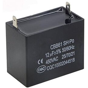 Saim Black Metallized Polypropylene Motor Run Capacitor for CBB61 450VAC 2 Pcs in Saudi Arabia