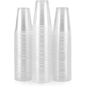 Plastic Cups, 100 Pack 8 Oz Clear Plastic Cups, Clear Plastic Cups 8 Oz Clear Cups, 8 Oz Clear Cups Plastic Cups Clear Plastic Cups Plastic Cups, Disposable Clear Plastic Cups Water Cups Plastic Cups