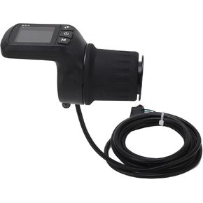 Electric Display Meter,Electric Bike Meter Kit ABS LCD Display Panel Half Handle Grip and 5P Common Wire 24V 36V 48V 60V