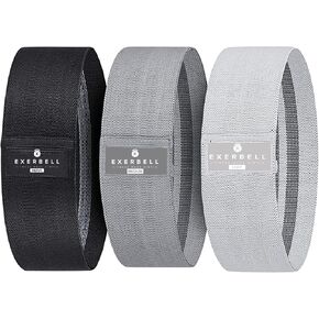 Resistance Band Set – Set of 3 home fitness bands with different resistance levels – durable fabric resistance bands non-slip for an effective band workout and targeted training