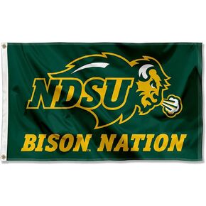 College Flags & Banners Co. NDSU Bison Large Bison Nation 3x5 College Flag.