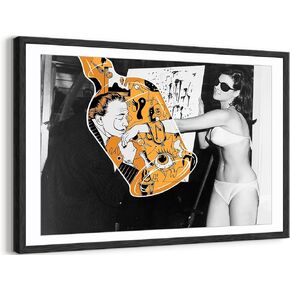 Vintage Fun Wall Art Eclectic Black and White Picture Wall Decor Trendy Canvas Poster Prints Painting artwork for bedroom living room kitchen Unframed(12x16in)