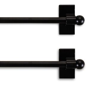 Rod Desyne 7/16 in Magnetic Rod (Set of 2), 48-84 inch, Black