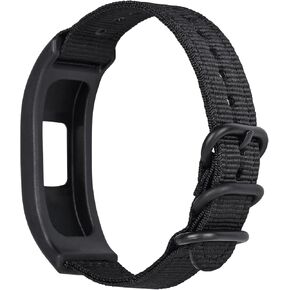 Canvas Nylon Bands Compatible with Garmin Vivosmart 4 tracker Replacement Bands with Case