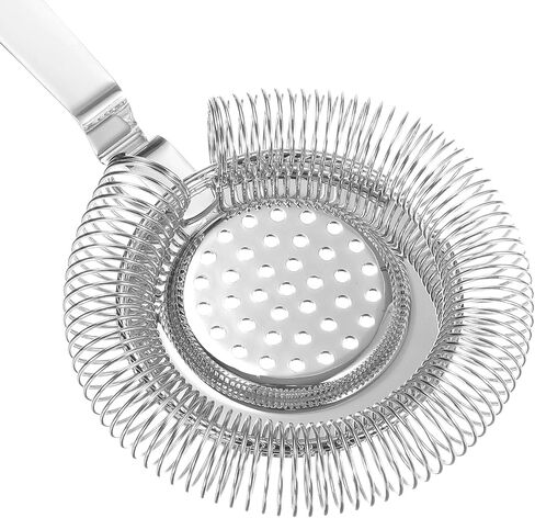uxcell Cocktail Strainer, 1pcs - Stainless Steel Bar Strainer for Drinks, Bar Tool for Bartender (Silver, 210mm) in Saudi Arabia