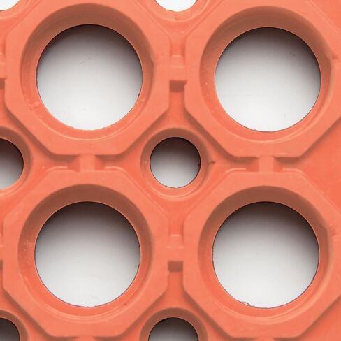 Notrax - 562S0310BL NoTrax Rubber 562 Sanitop Anti-Fatigue Drainage Mat, for Wet Areas, 3' Width x 10' Length x 1/2" Thickness, Black in Saudi Arabia
