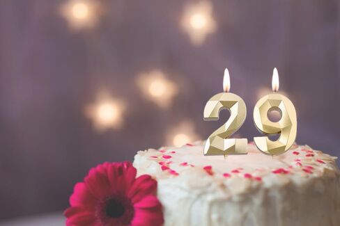 2 inch Gold 29 Birthday Candles, 3D Diamond Number 29th Cake Topper for Boys Girls Birthday Party Decorations Theme Party in Saudi Arabia