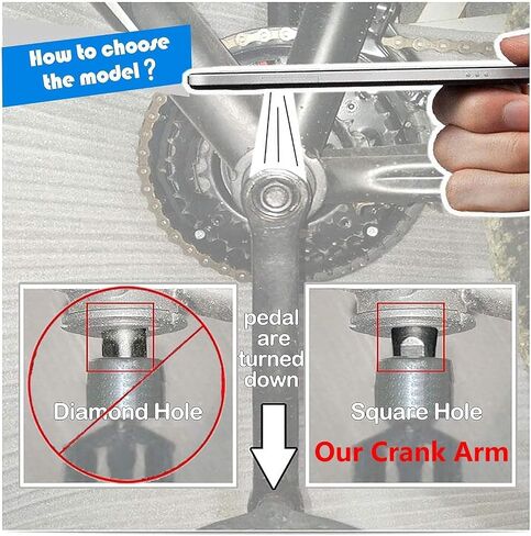 Ebike Square Hole Crank Arm,127MM/140MM/152MM/160MM/165MM/170MM/175MM Forged Alloy 6061 Universal Bike Crank Arm for Ebike,Mid Mounted Motor,Torque,MTB,City Bike,Folding Bike in Saudi Arabia