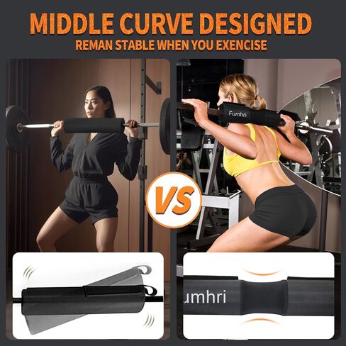 Barbell Pad for Squat, Hip Thrust - Perfect for Gym Workout Smith Machine Thruster Weightlifting - Relieves Neck and Shoulder Pain - Thick Foam Cushion in Saudi Arabia