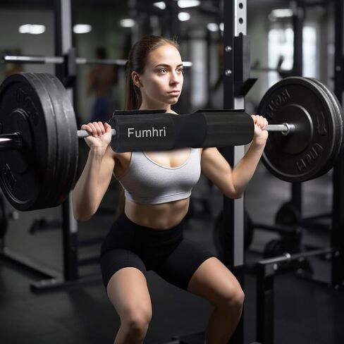 Barbell Pad for Squat, Hip Thrust - Perfect for Gym Workout Smith Machine Thruster Weightlifting - Relieves Neck and Shoulder Pain - Thick Foam Cushion in Saudi Arabia