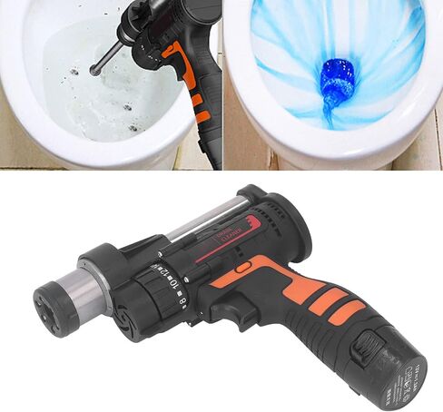 Electric Drain Auger Cordless Drain Cleaner Plumbing Snake Drain Clog Remover Tools for Toilet, Sewer, Bathroom, Sink and Shower Pipes in Saudi Arabia