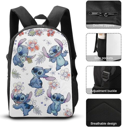 3pcs Kids Backpack Cartoon Backpack With Lunch Bag Pencil Box Set Boys Girls Computer Leisure Bag (3B2) in Saudi Arabia
