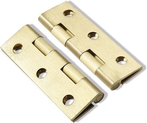 Murtenze 8 Pcs 1 Inch Mini Solid Brass Hinges，Brass Cabinet Hinges Small Box Hinges Butt Hinges for Cabinet, Drawer, Wood Box in Saudi Arabia