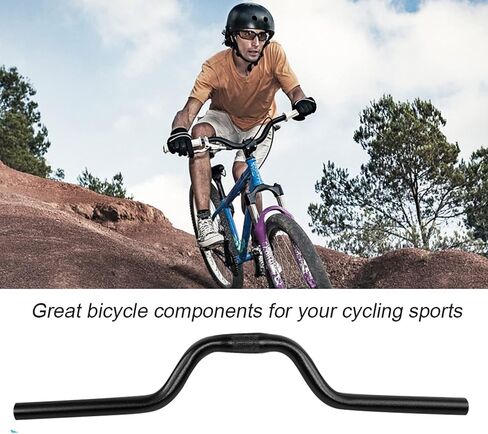 Mountain Bike Road Bike Handlebar, 25.4 * 520mm Aluminum Alloy Cycling Sports Riser Bar, Mountain Bike BMX Accssory (Silver) in Saudi Arabia