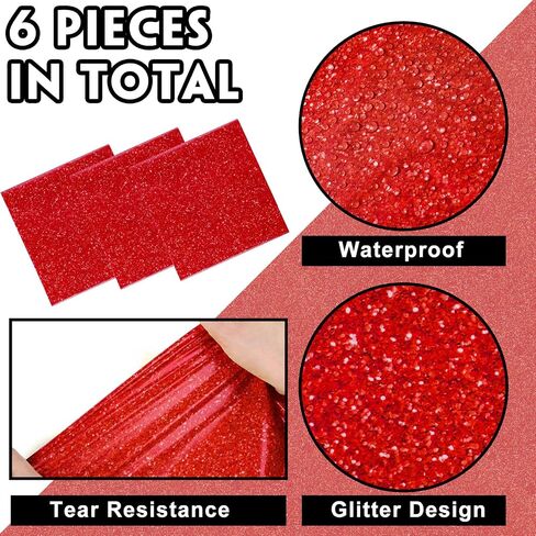 Preboun 6 Pieces Disposable Plastic Sequin Table Runner Glitter 14 x 108 Inch Sequin Table Runner for Wedding 50th Birthday Party Dinner Event Bridal Table Decoration(Gold) in Saudi Arabia