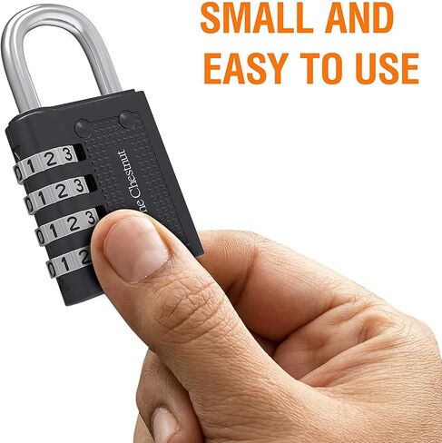Padlocks 4 Combination - Outdoor Weatherproof Combination Padlock - Keyless Resettable Combo - for Luggage, Travel, Door, School, Gym, Sports, Toolbox, Case, Employee Lockers, Hasp in Saudi Arabia