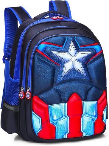 Boys Backpack Lightweight, Durable Kid Schoolbag cool Child School Book Bag for Daily Use and Travel （blue） in Saudi Arabia