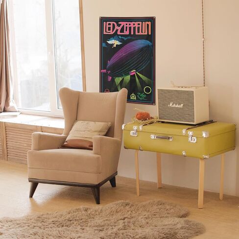 Generic Heavy Metal Rock Led Band Zepp-elin Music Poster Tapestry 2x3 Feet Funny Wall Tapestry for Cave Decor College Dorm Decor Guys Girls Room Tapestry, black in Saudi Arabia