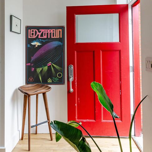 Generic Heavy Metal Rock Led Band Zepp-elin Music Poster Tapestry 2x3 Feet Funny Wall Tapestry for Cave Decor College Dorm Decor Guys Girls Room Tapestry, black in Saudi Arabia
