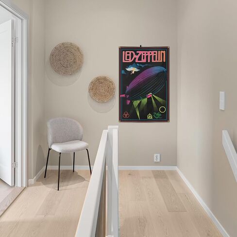 Generic Heavy Metal Rock Led Band Zepp-elin Music Poster Tapestry 2x3 Feet Funny Wall Tapestry for Cave Decor College Dorm Decor Guys Girls Room Tapestry, black in Saudi Arabia