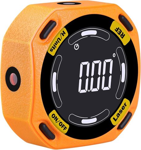 Digital Angle Finder, Magnetic Angle Finder with Laser Level Line Tool, Digital Angle Gauge for Carpentry, Building, Automobile, Home DIY - Digital Inclinometer Level Box for Woodworking Measuring in Saudi Arabia