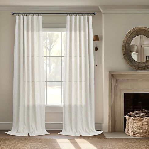 رمادي فاتح غرفة سواد الستائر لغرفة النوم 84 بوصة طول 2 لوحة مجموعة علامة التبويب الخلفية جيب القطن الكتان محكم شبه تعتيم ثنى طويل حمامة ستارة رمادية فضية لغرفة المعيشة ديكور المزرعة الحديثة in Kuwait