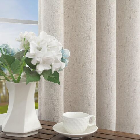 رمادي فاتح غرفة سواد الستائر لغرفة النوم 84 بوصة طول 2 لوحة مجموعة علامة التبويب الخلفية جيب القطن الكتان محكم شبه تعتيم ثنى طويل حمامة ستارة رمادية فضية لغرفة المعيشة ديكور المزرعة الحديثة in Kuwait