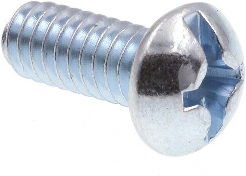 Prime-Line 9005203 Machine Screw, Round Head, Slotted/Phillips Combo, 1/4 in-20 X 5/8 in, Zinc Plated Steel, Pack of 75 in Saudi Arabia