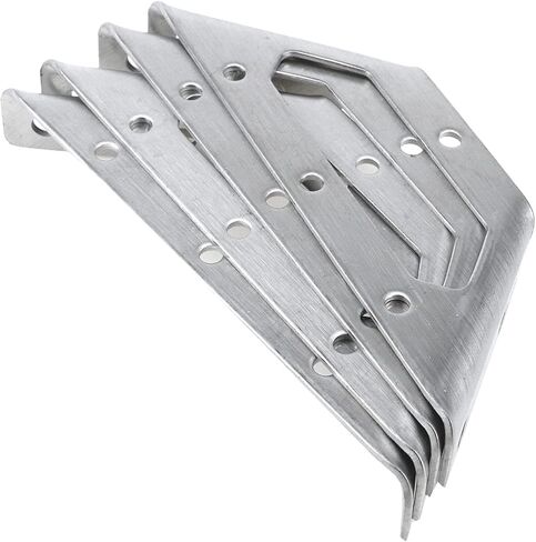 4 قطعة الفولاذ المقاوم للصدأ شبه منحرف الزاوية تعزيز قوس هدفين 90 درجة الثلاثي رف معلق يدعم السرير السكك الحديدية المناسب in Kuwait