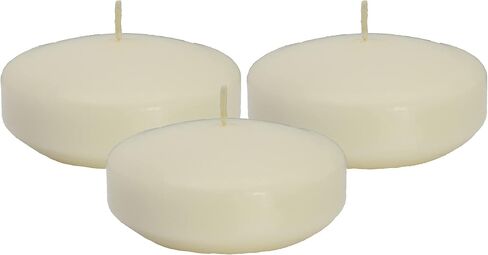 CandleNScent Unscented Floating Candles | 3 Inch - Fits in 3 Inch Vase and Above | Black | Floats On Water | Pack of 3 in Saudi Arabia