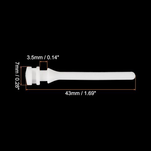 MECCANIXITY 20PCS Fan Shock Absorbing Rubber Nail, Short Style Computer Hardware Cooling Fan Screws Anti Noise Shockproof Silicone Rubber Cooler for PC, White in Saudi Arabia