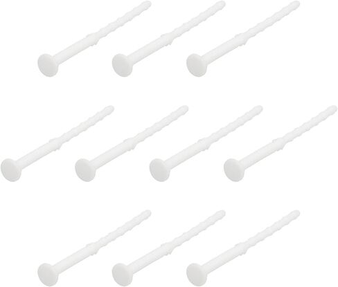 MECCANIXITY 20PCS Fan Shock Absorbing Rubber Nail, Short Style Computer Hardware Cooling Fan Screws Anti Noise Shockproof Silicone Rubber Cooler for PC, White in Saudi Arabia