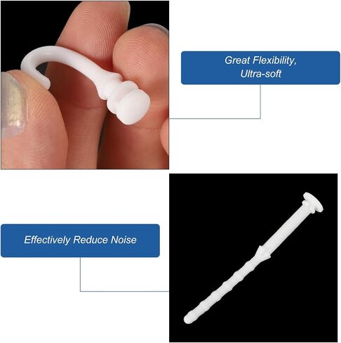 MECCANIXITY 20PCS Fan Shock Absorbing Rubber Nail, Short Style Computer Hardware Cooling Fan Screws Anti Noise Shockproof Silicone Rubber Cooler for PC, White in Saudi Arabia