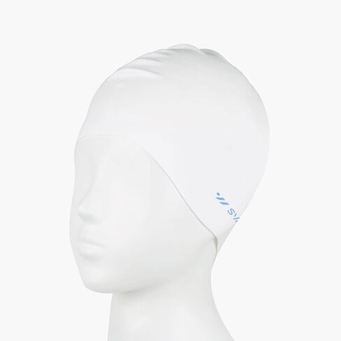SWAVE Unisex Adult Comfortable Durable Solid Waterproof Silicone Swim Cap in Saudi Arabia