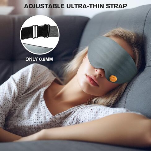 MUSICOZY Sleep Mask, Eye Mask for Sleeping with Lavender Aromatherapy, Super Light 3D Contoured Ergonomic Blackout Eye Shade Cover Blindfold for Women Men Home Office Airplane Travel Meditation in Saudi Arabia