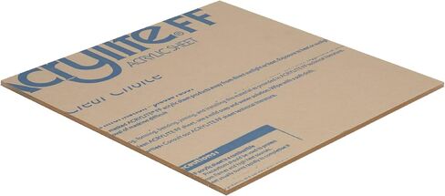 Falken Design CL-DP95-1-8/2424 Acrylic Clear Both Sides Matte Sheet, 24" Width, 24" Length, 1/8" Thick in Kuwait