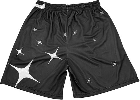 DIOTSR Mens Retro Casual Graphic Shorts Elastic Waistband Streetwear Athletic Basketball Running Active Shorts in Saudi Arabia
