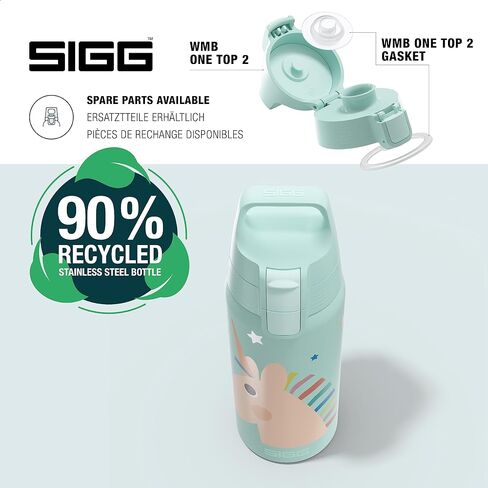 SIGG - Insulated Kids Bottle - Shield One Therm - For Carbonated Beverages - Dishwasher Safe - Stainless Steel - 17 Oz in Saudi Arabia