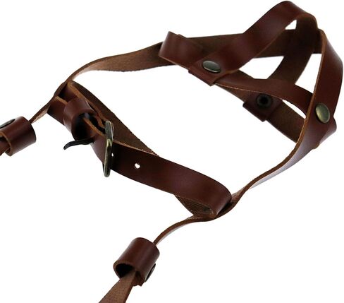 Brown Water Bottle Straps for Walking,Adjustable PU Leather Water Bottle Handle Shoulder Strap for Universal Water Bottles in Saudi Arabia