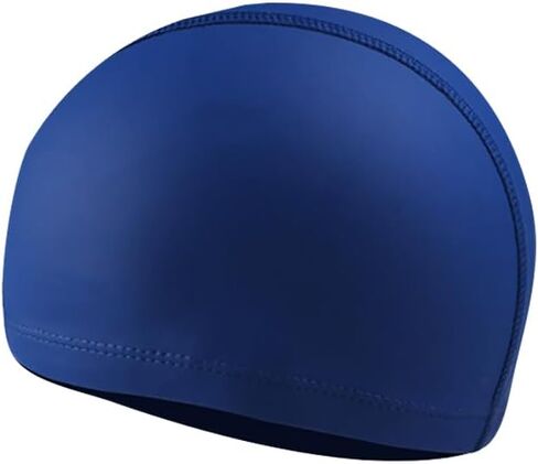 Unisex Swim Cap PU Swimming Hat Comfortable Swim Hat Solid Color Swimming Cap High Elastic Swim Cap for Adult in Saudi Arabia